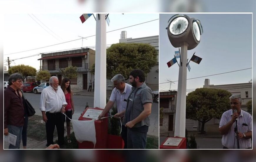 Imagen de Se reinaugur&oacute; el reloj y se record&oacute; a Pablo Vincenti con emotivo acto
