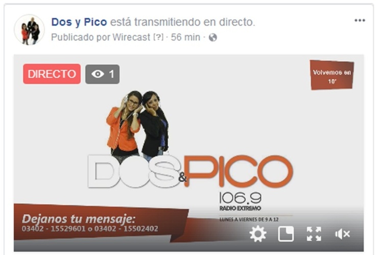 Imagen de El programa de hoy, Dos & Pico por Radio Extremo 106.9