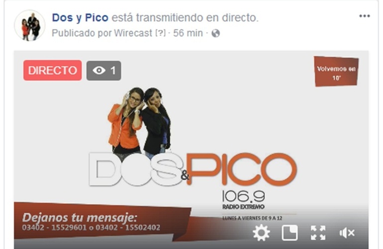 Imagen de El programa de hoy, Dos & Pico por Radio Extremo 106.9