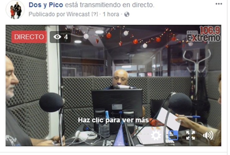 Imagen de Emisión EN VIVO de Dos & Pico por Radio Extremo 106.9