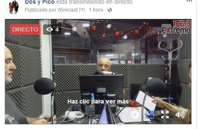 Imagen de Emisión EN VIVO de Dos & Pico por Radio Extremo 106.9