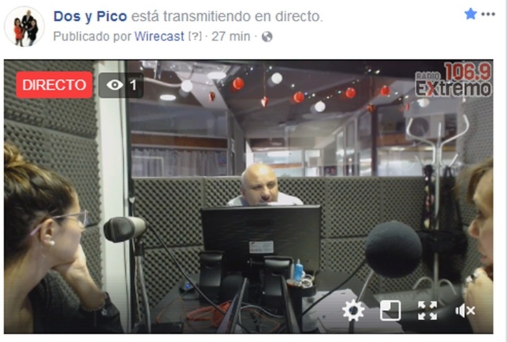 Imagen de Emisión EN VIVO de Dos & Pico por Radio Extremo 106.9