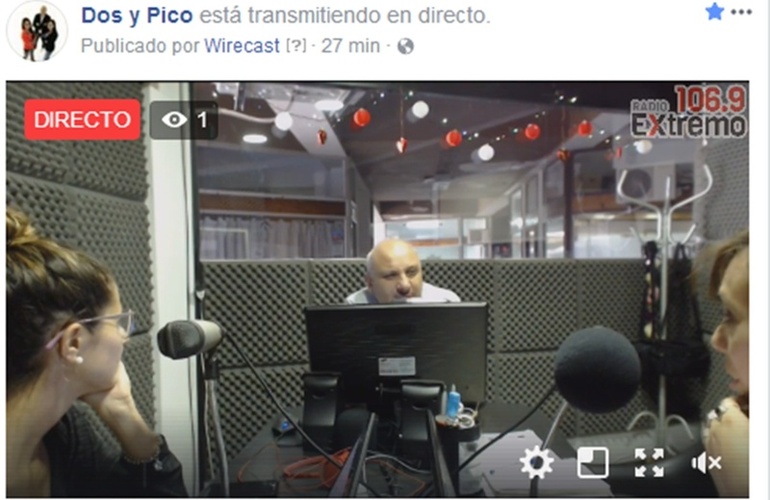 Imagen de Emisión EN VIVO de Dos & Pico por Radio Extremo 106.9