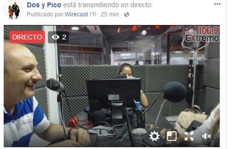 Imagen de Emisión EN VIVO de Dos & Pico por Radio Extremo 106.9