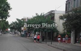Calle San Martín. Así comenzaba el movimiento durante la tarde de este viernes en el centro de la ciudad.