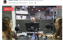 Imagen de Emisión EN VIVO de Dos & Pico por Radio Extremo 106.9