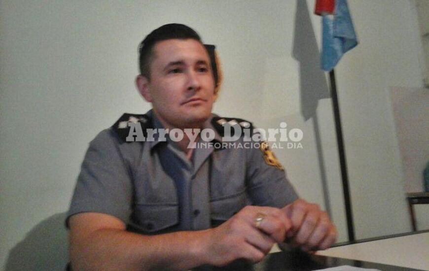 Marcelo Aranda, sub jefe del Comando Radioel&eacute;ctrico de Arroyo Seco. Foto: Nicol&aacute;s Trabaina