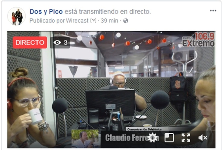 Imagen de Emisión EN VIVO de Dos & Pico por Radio Extremo 106.9