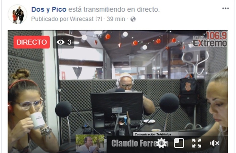 Imagen de Emisión EN VIVO de Dos & Pico por Radio Extremo 106.9