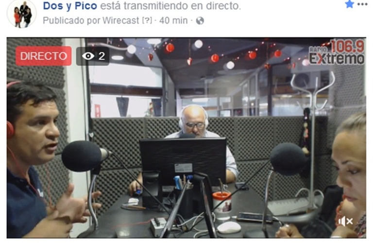 Imagen de Emisión EN VIVO de Dos & Pico por Radio Extremo 106.9