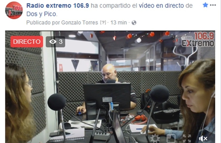 Imagen de Emisión EN VIVO de Dos & Pico por Radio Extremo 106.9