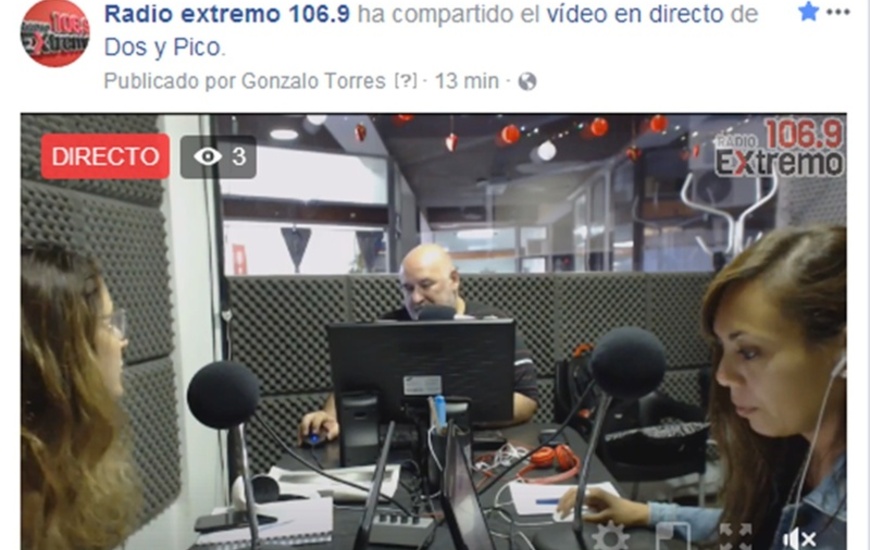 Imagen de Emisión EN VIVO de Dos & Pico por Radio Extremo 106.9