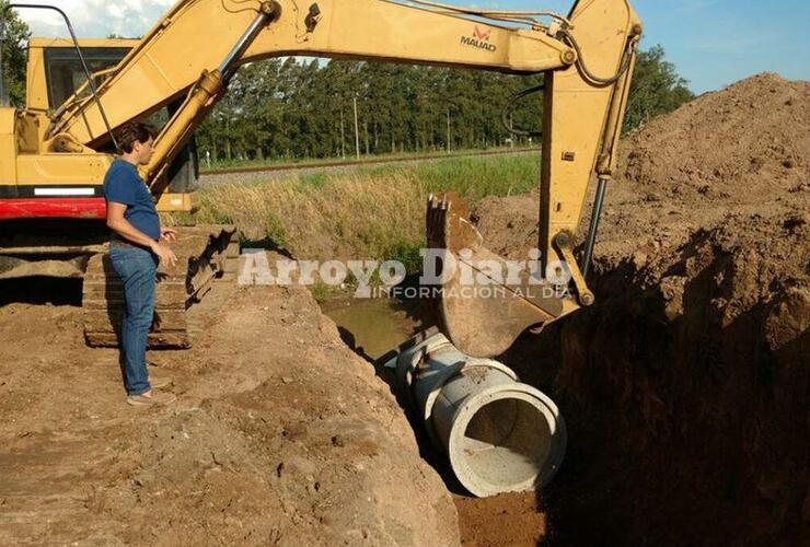 Imagen de Obras de entubamiento en Fighiera