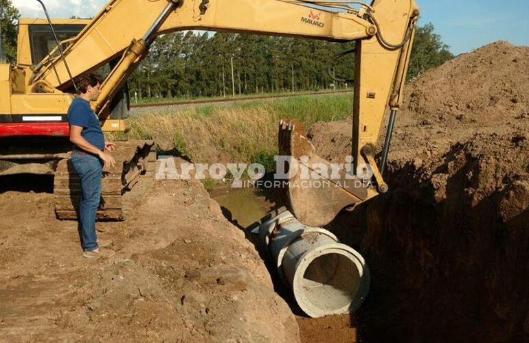 Imagen de Obras de entubamiento en Fighiera