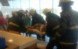 Esta tarde. El accidente se registr&oacute; en horas de la tarde de este domingo. Foto: Facebook Andres Vallasciani