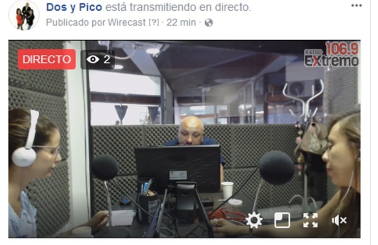 Imagen de Emisión EN VIVO de Dos & Pico por Radio Extremo 106.9