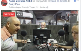 Imagen de Emisión EN VIVO de Dos & Pico por Radio Extremo 106.9