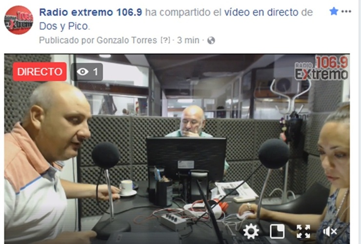 Imagen de Emisión EN VIVO de Dos & Pico por Radio Extremo 106.9