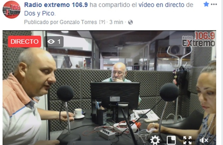 Imagen de Emisión EN VIVO de Dos & Pico por Radio Extremo 106.9