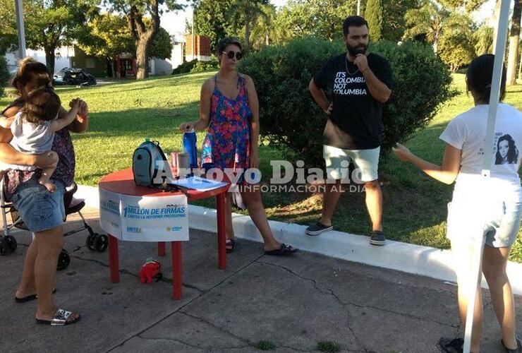 En la Plaza Pública. La actividad se desarrolló ayer por la tarde.