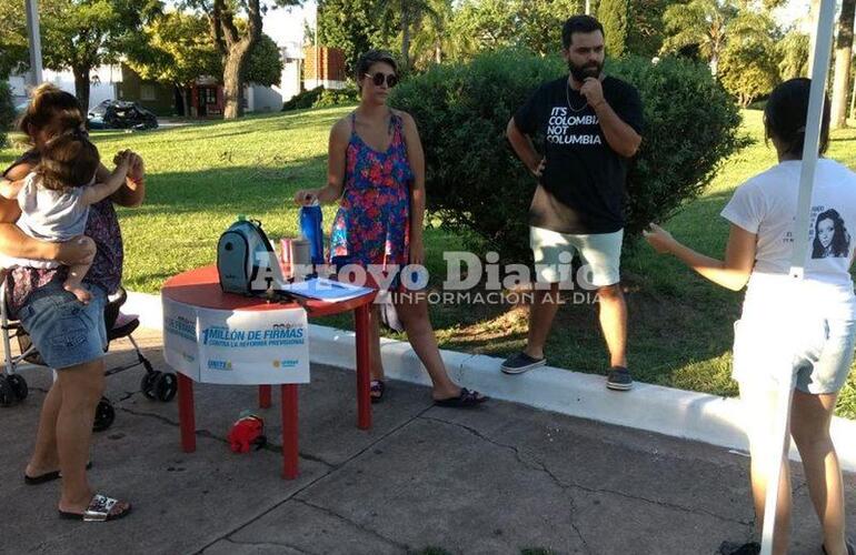 En la Plaza Pública. La actividad se desarrolló ayer por la tarde.