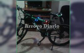Robada. La imagen de la bicicleta sustraída recorrió las redes sociales tras el suceso.