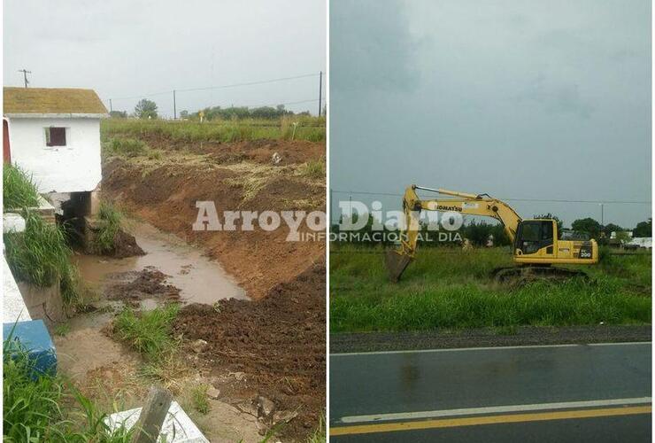 Imagen de Trabajos de zanjeo para evitar futuras inundaciones