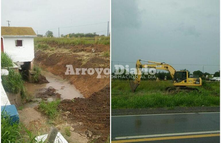 Imagen de Trabajos de zanjeo para evitar futuras inundaciones