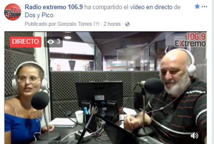 Imagen de Emisión EN VIVO y EN DIRECTO, Dos & Pico Radio Extremo 106.9