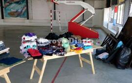 Esta mañana. Éstas eran las primeras donaciones que fueron llegando al Complejo.