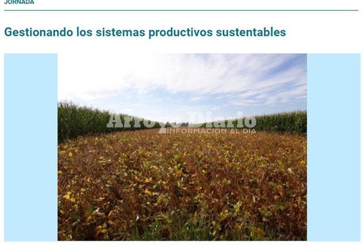 Imagen de Jornada Gestionando los sistemas productivos sustentables