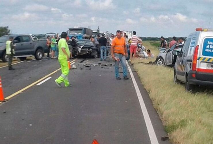 Sobre el siniestro. El accidente fue en el kilómetro 31. Foto:entreriosya.com.ar