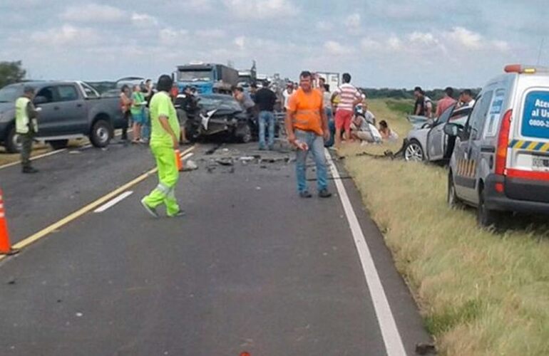 Sobre el siniestro. El accidente fue en el kilómetro 31. Foto:entreriosya.com.ar