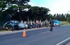 Esta tarde. Agentes comunales y efectivos de la fuerza nacional trabajando juntos en el control de motocicletas.