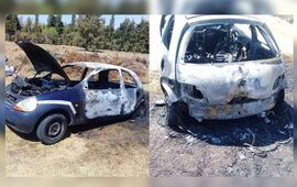 Imagen de En Pueblo Esther: Quiso coimear a la policía, prendió fuego su auto y terminó detenido