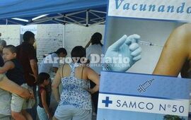 El anterior. Días atrás el puesto de salud se había montado en la conocida "Usina Vieja" de Alvarado y Humberto Primo. Foto: Archivo AD