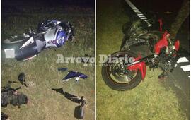 Suzuki y Honda. Los motociclistas venían viajando de Rosario tras haber participado de un encuentro.