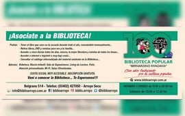Imagen de Biblioteca Popular: Campaña del Centenario para sumar nuevos socios