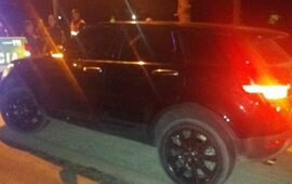 La camioneta involucrada en el accidente. Foto: minutog.com