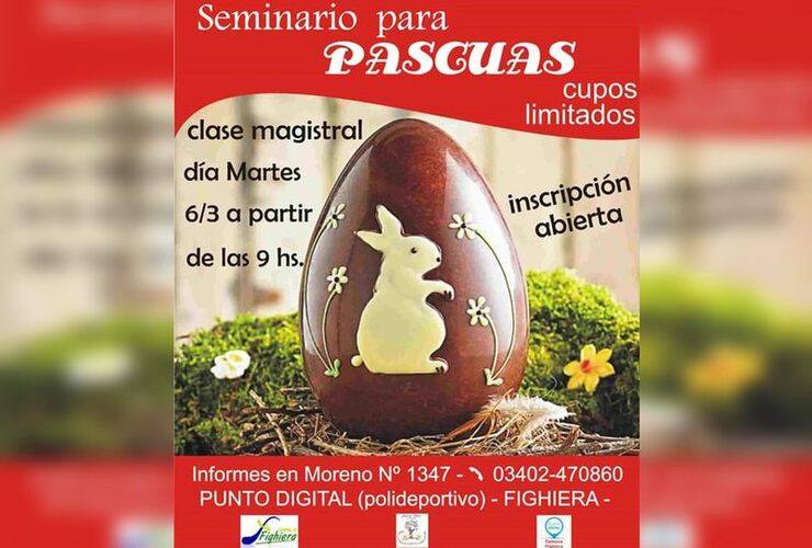 Imagen de Fighiera: Clase de confección de Huevos de Pascuas