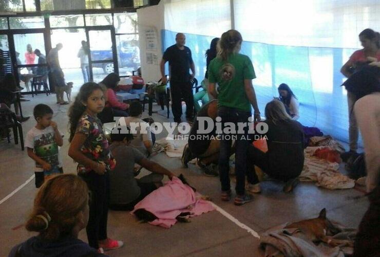 En el complejo. La campaña de este martes se realizó en el gimnasio del Complejo Integral "Los Tiburones". Foto: Nicolás Trabaina