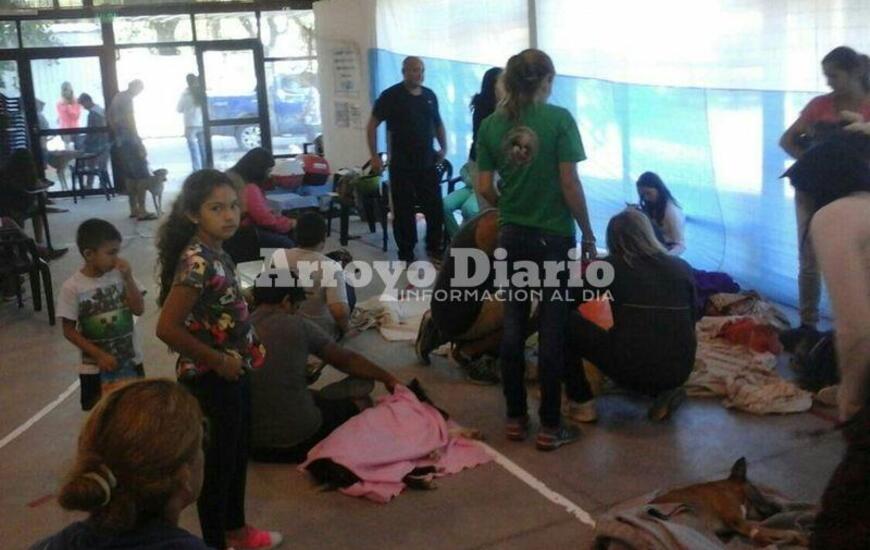 En el complejo. La campaña de este martes se realizó en el gimnasio del Complejo Integral "Los Tiburones". Foto: Nicolás Trabaina