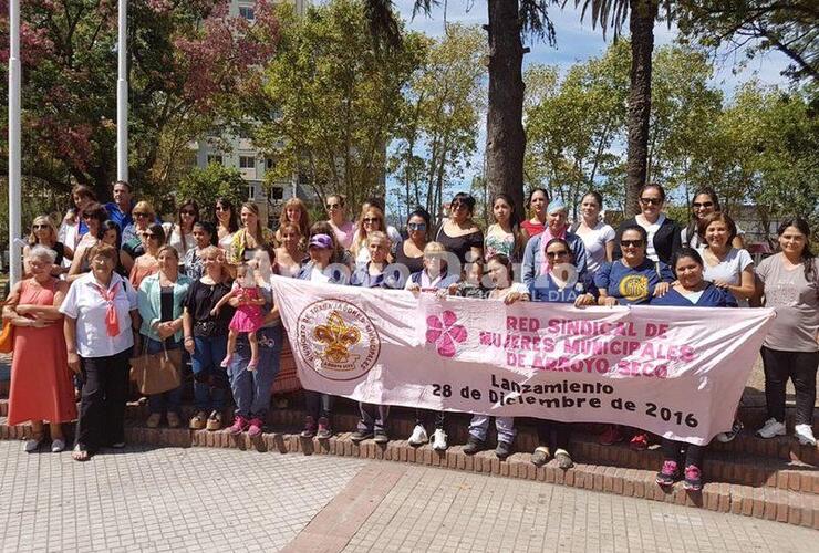 En la Plaza. El lugar elegido para la actividad fue la Plaza 9 de Julio.