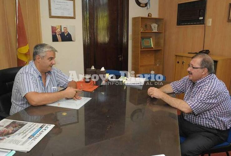 Nizar Esper junto a Miguel Ángel Cappiello. Foto: Archivo AD