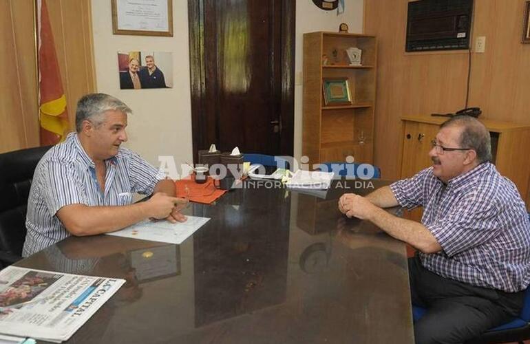 Nizar Esper junto a Miguel Ángel Cappiello. Foto: Archivo AD