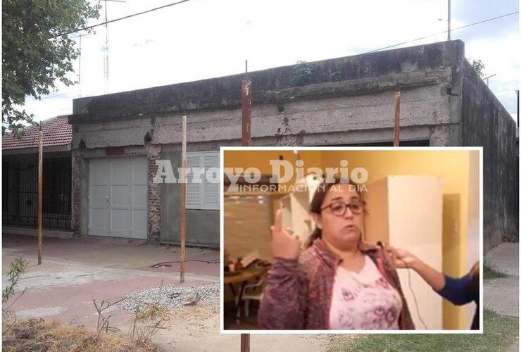 En su casa. La damnificada nos recibió este mediodía en su casa de Rivadavia 776.