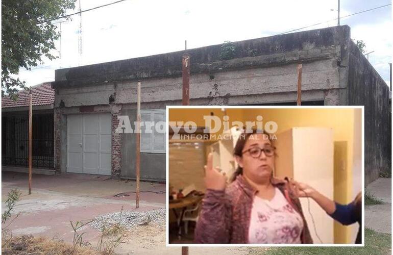 En su casa. La damnificada nos recibió este mediodía en su casa de Rivadavia 776.