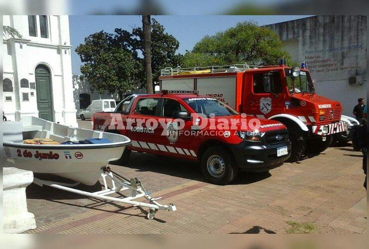 Los cuatro. Las últimas unidades que sumó bomberos al cuartel.