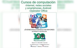 Imagen de Cursos de computación en la Biblio