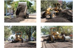 Imagen de Colocaci&oacute;n de fresado asf&aacute;ltico sobre calle Independencia